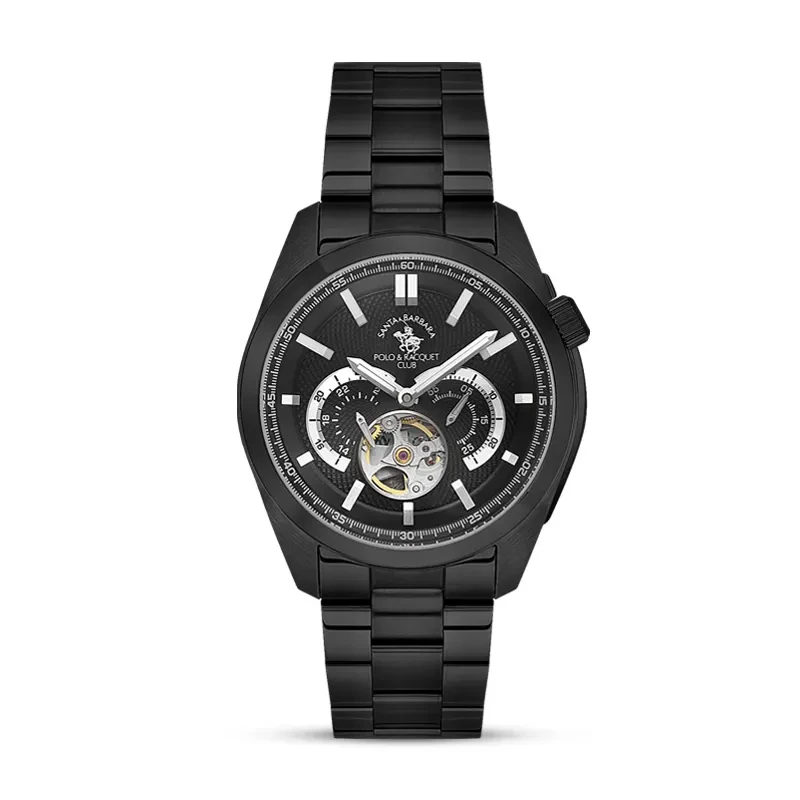 Santa Barbara Polo & Racquet Club Automatic Black Dial Men's Watch | SB.1.10628-5
