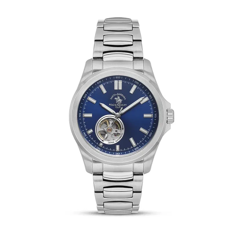Santa Barbara Polo & Racquet Club Automatic Blue Dial Men's Watch | SB.1.10629-3