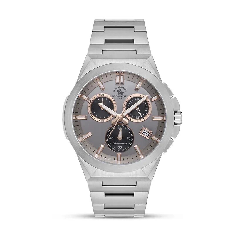 Santa Barbara Polo & Racquet Club Chronograph Grey Dial Men's Watch | SB.1.10633-4
