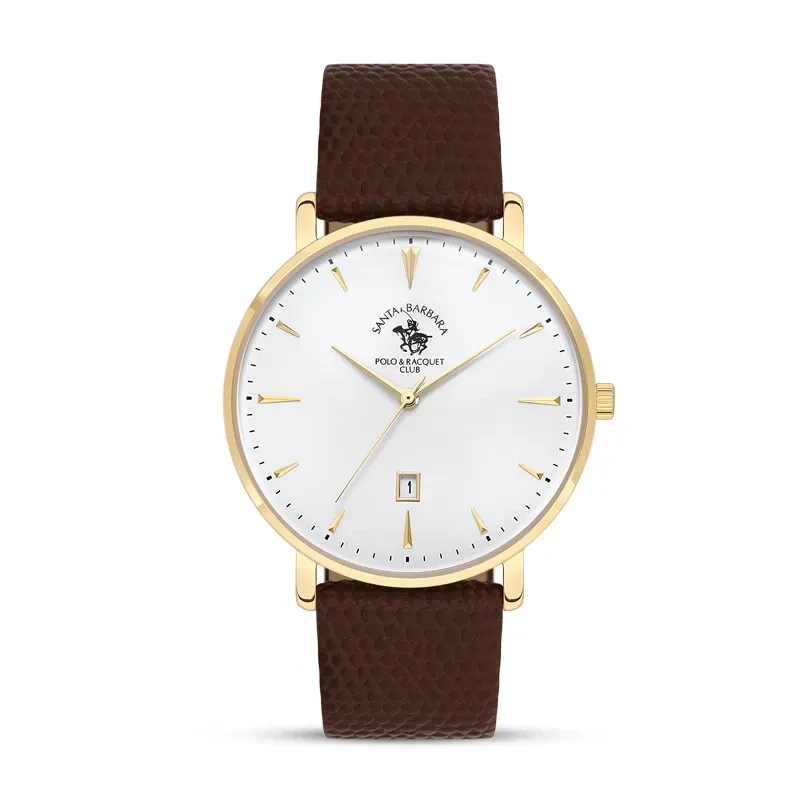 Santa Barbara Polo & Racquet Club White Dial Men's Watch | SB.8.10006-5