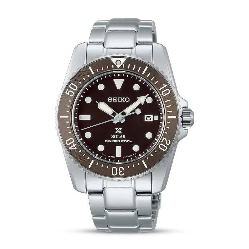 Seiko Prospex Solar Scuba Diver's Brown Dial Men’s Watch | SNE571P1