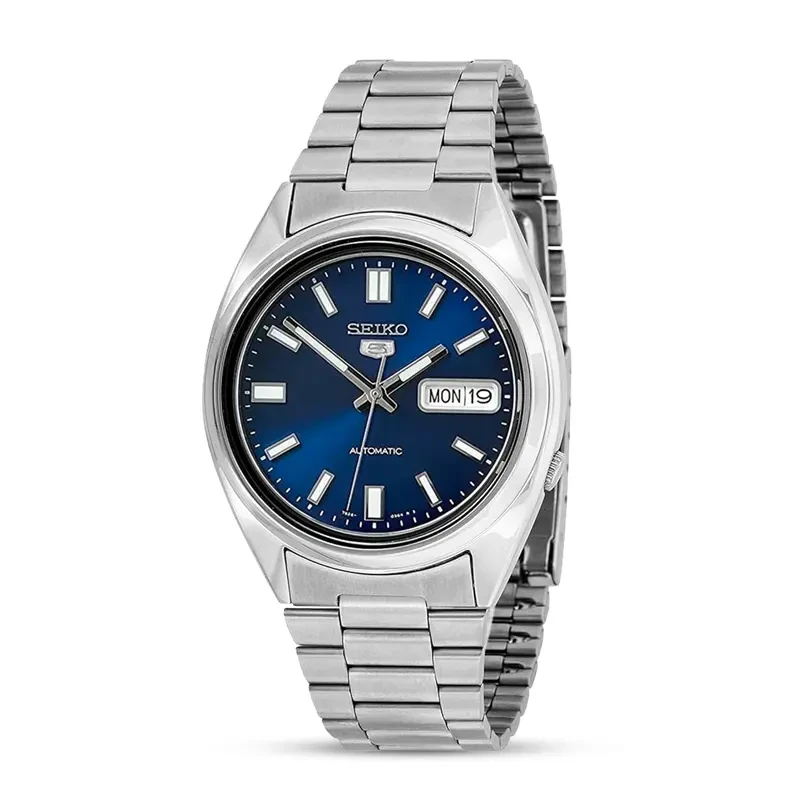 Seiko 5 Automatic Blue Dial Day Date Men's Watch | SNXS77K