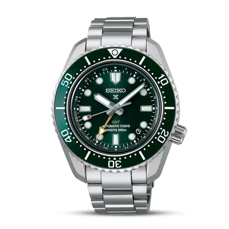 Seiko Prospex Sea Diver's 1968 Heritage GMT Green Dial Men's Watch | SPB381J1