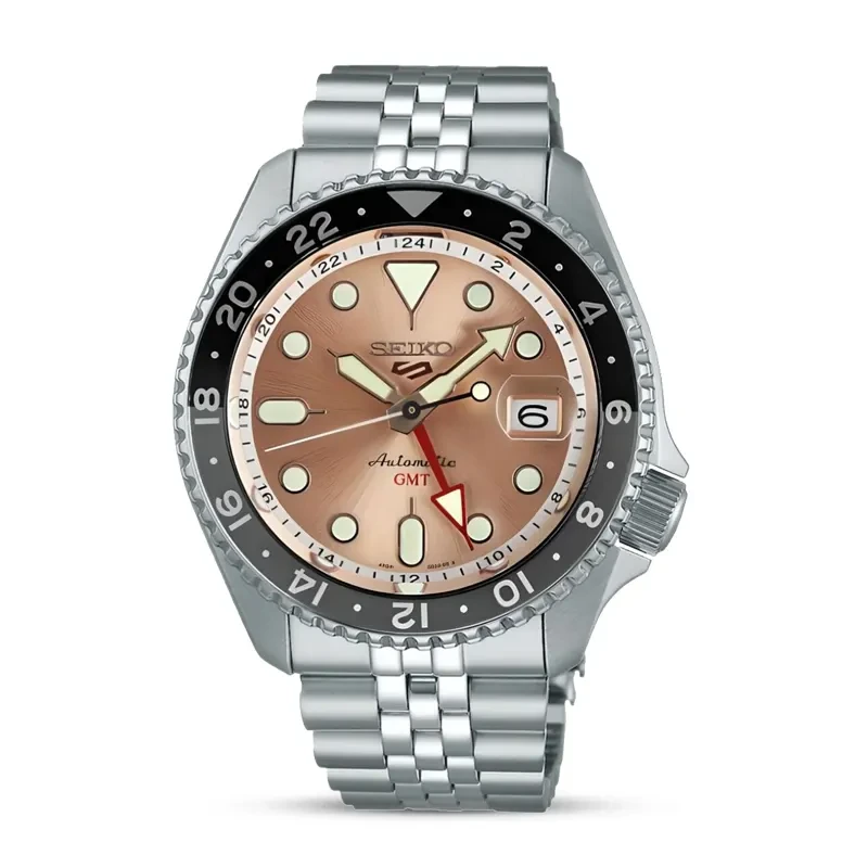 Seiko 5 Sports GMT Thong Sia Rose Dial Limited Edition Men’s Watch SSK043K1