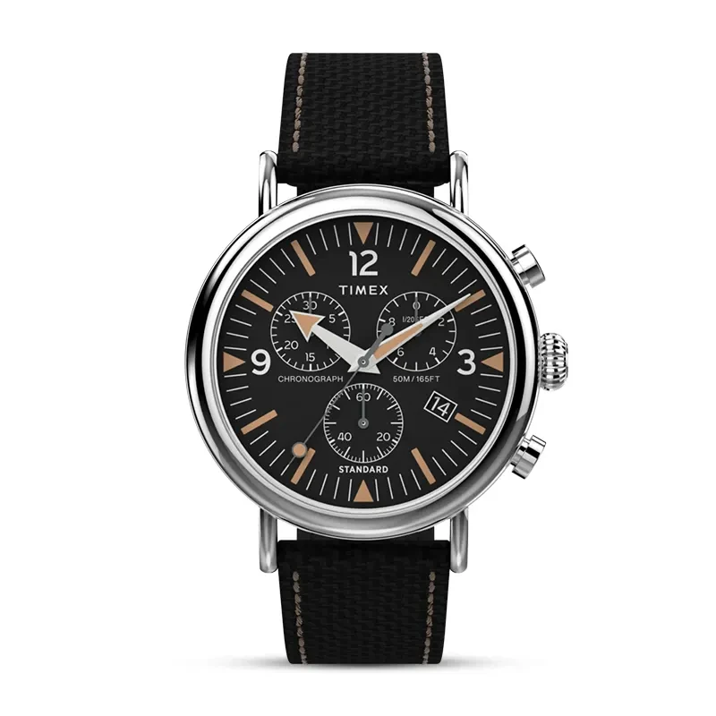 Timex Standard Chronograph Black Dial Men's Watch | TW2V43700