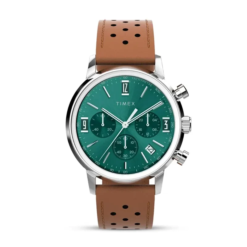 Timex Marlin® Chronograph Tachymeter Green Dial Men's Watch |  TW2W10100UJ