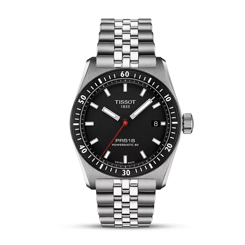 Tissot PR516 Powermatic 80 Black Dial Men's Watch | T149.407.11.051.00