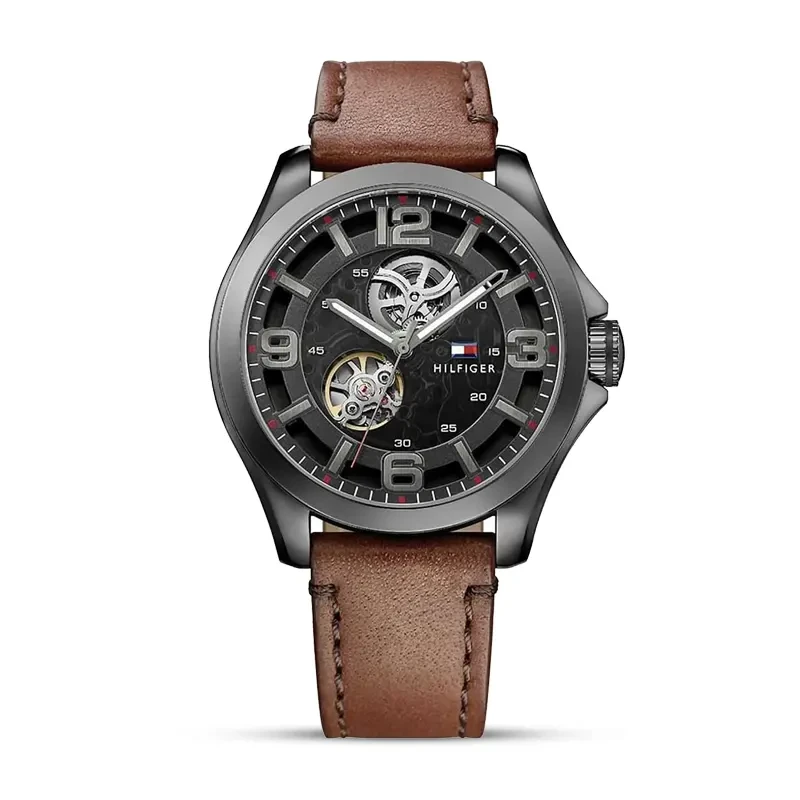 Tommy Hilfiger Bruce Automatic Black Dial Men's Watch | 1791280