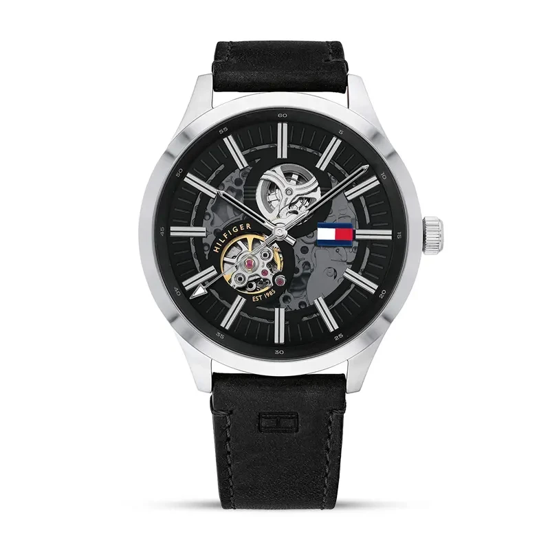 Tommy Hilfiger Spencer Automatic Black Dial Men's Watch | 1791641