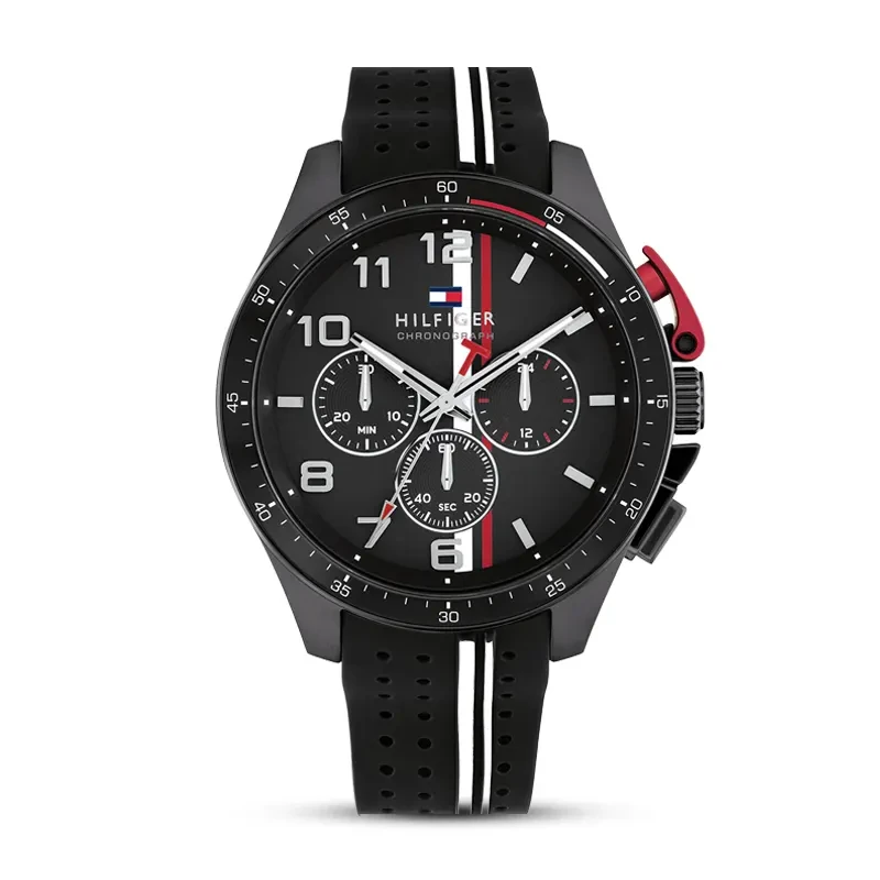 Tommy Hilfiger Bank Chronograph Black Dial Men's Watch | 1792168