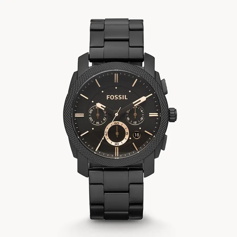 Fossil Machine Mid-Size Chronograph Black Dial Men's Watch | FS4682
