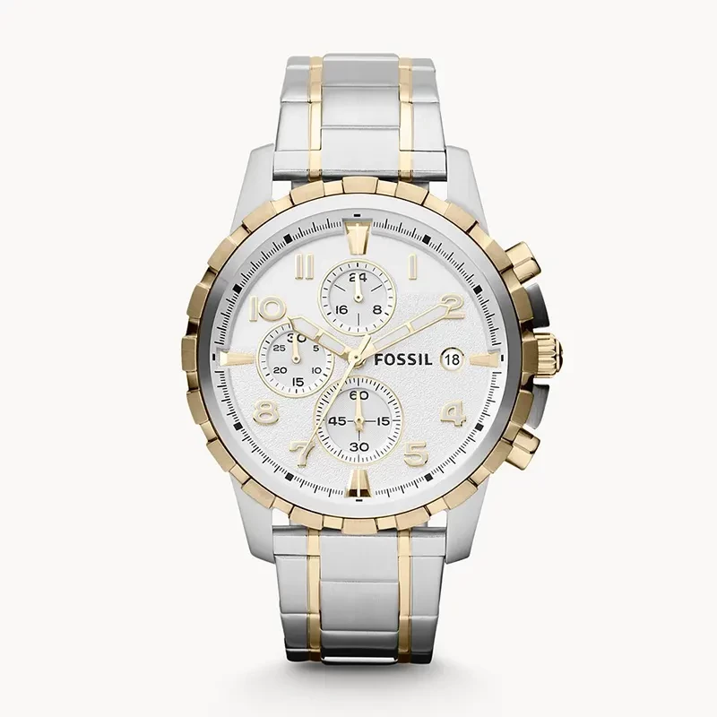 Fossil Dean Chronograph Silver Dial Men's Watch | FS4795