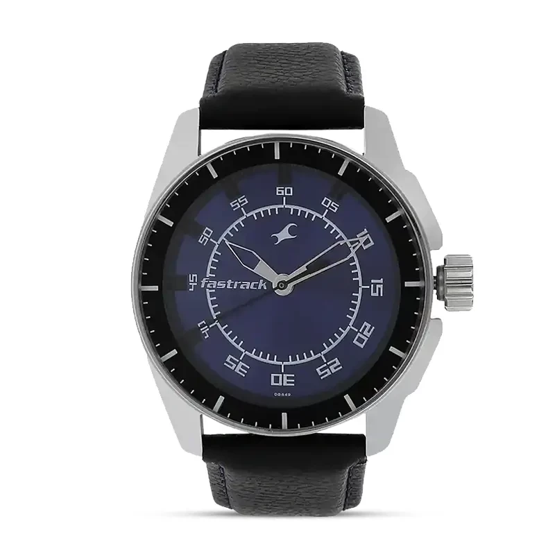 Fastrack Black Magic Purple Dial Men's Watch | 3089SL01