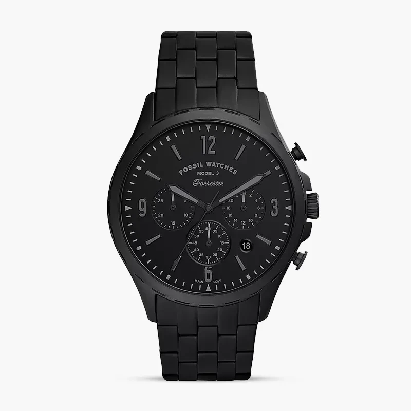 Fossil Forrester Chronograph Black Dial Men's Watch | FS5697
