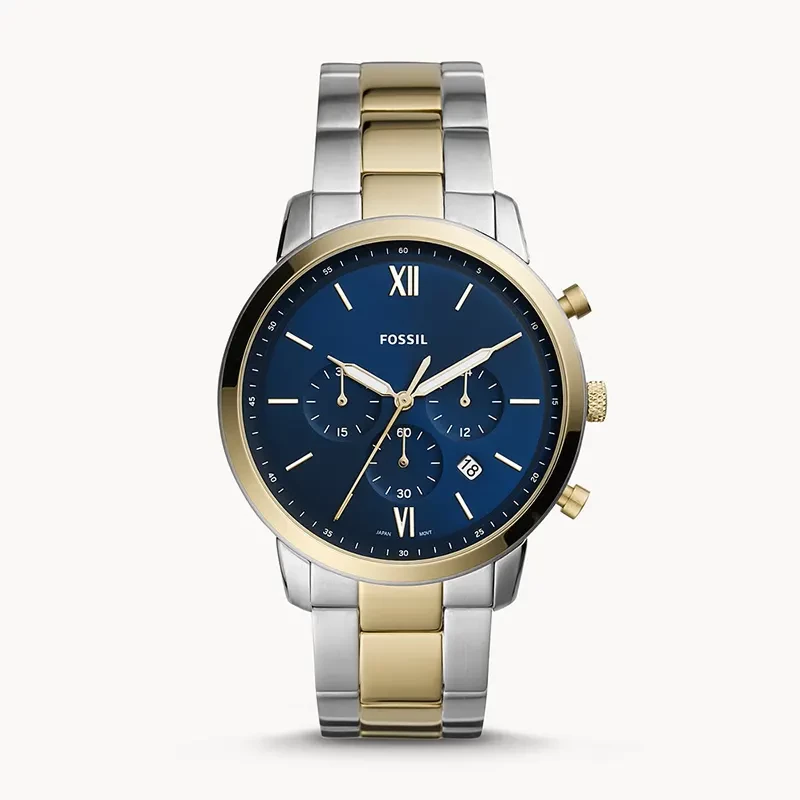 Fossil Neutra Chronograph Two-tone Blue Dial Men's Watch | FS5706