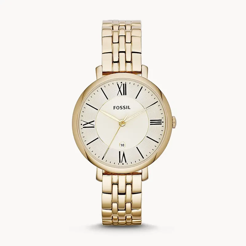 Fossil Jacqueline Champagne Dial Ladies Watch | ES3434