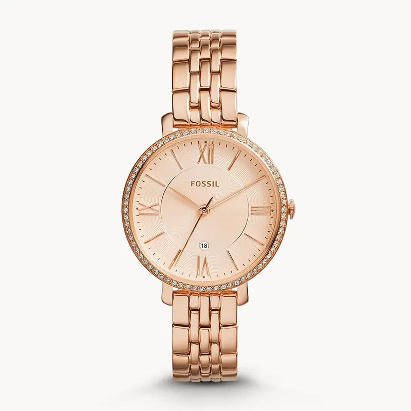 Fossil Jacqueline Rose-tone Dial Ladies Watch | ES3632