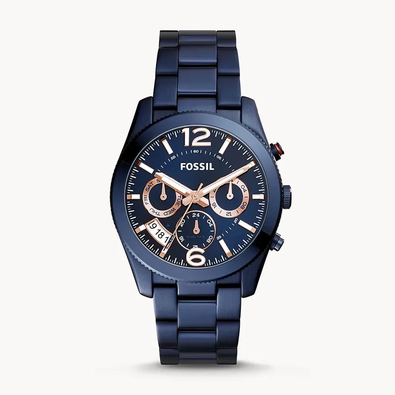 Fossil Perfect Boyfriend Navy Blue Dial Ladies Watch | ES4093