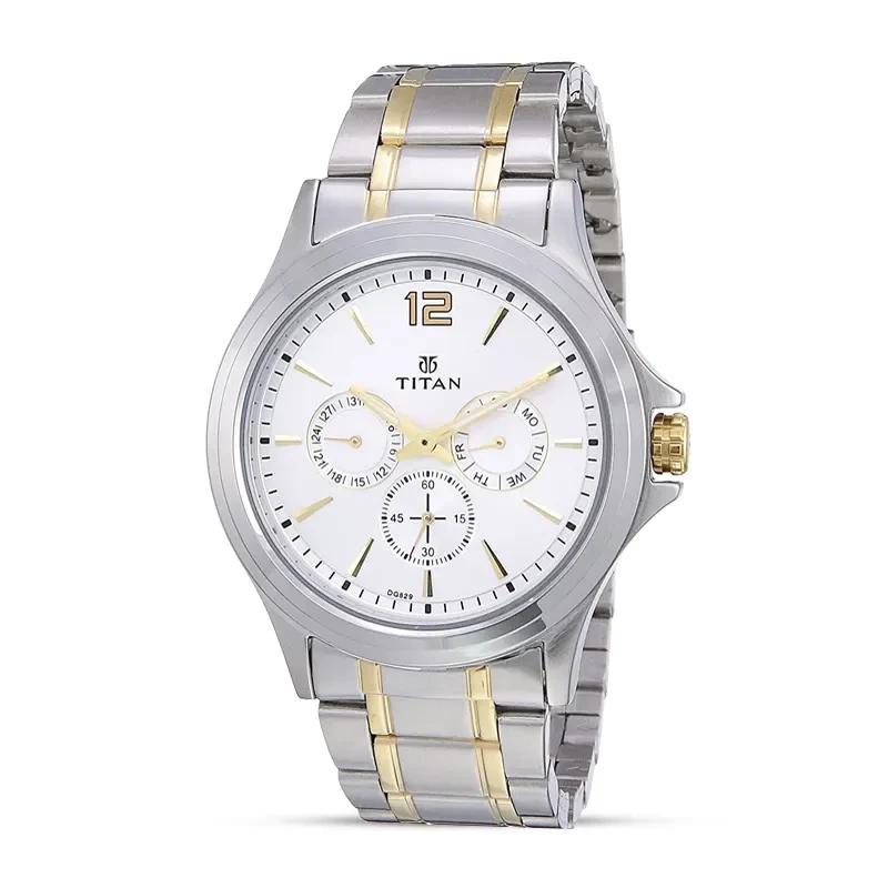 Titan 1698BM01 Workwear Silver Dial Men's Watch