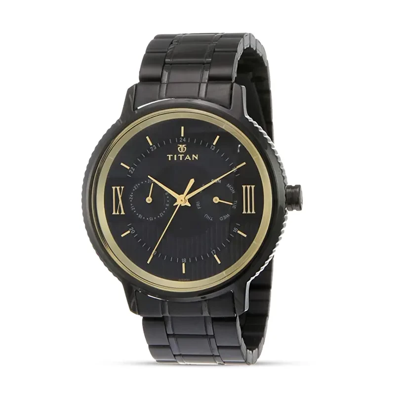 Titan 1743NM01 Regalia Baron Black Dial Men's Watch
