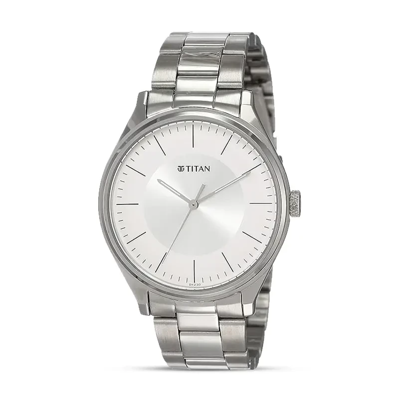 Titan 1802SM03 Workwear Silver Dial Men’s Watch