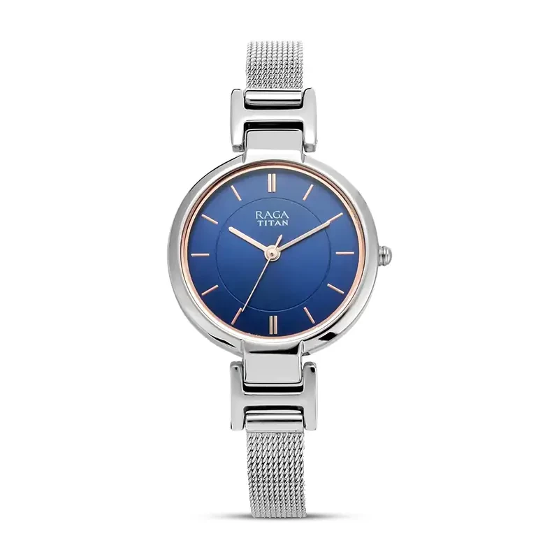 Titan 2608SM02 Raga Viva Blue Dial Ladies Watch