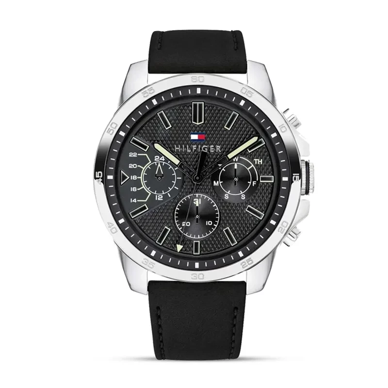 Tommy Hilfiger Decker Chronograph Black Dial Men's Watch | 1791563