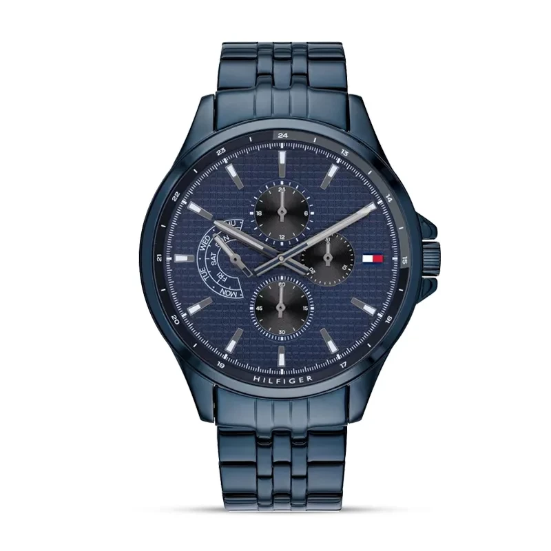 Tommy Hilfiger Decker Chronograph Blue Dial Men's Watch | 1791618