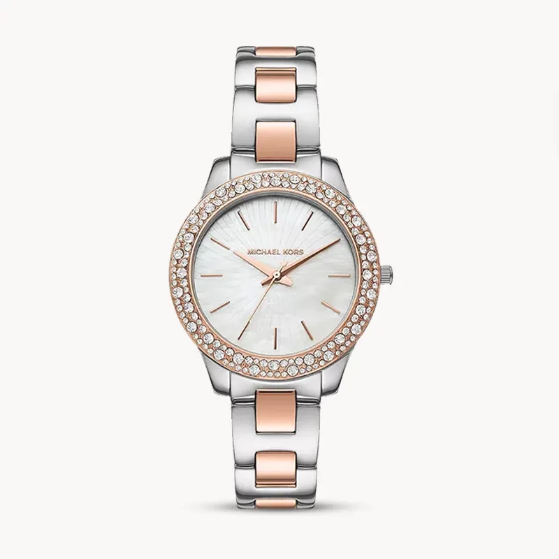 Michael Kors Liliane White Dial Ladies Watch | MK1048