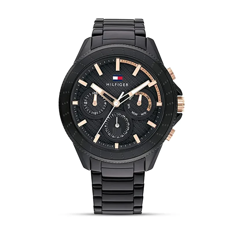 Tommy Hilfiger Aiden Chronograph Black Dial Men's Watch | 1791858