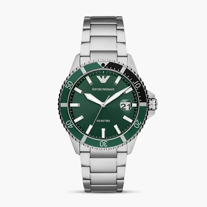 Emporio Armani Sea Explorer Green Dial Men's Watch | AR11338