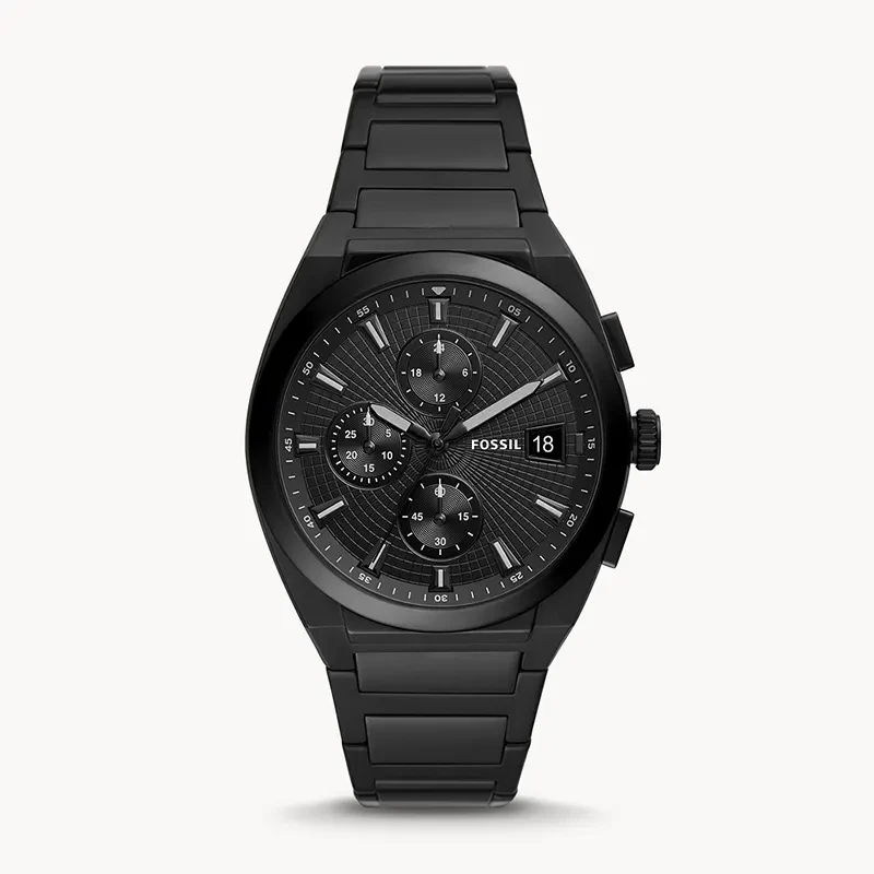Fossil Everett Chronograph Black Dial Men's Watch | FS5797
