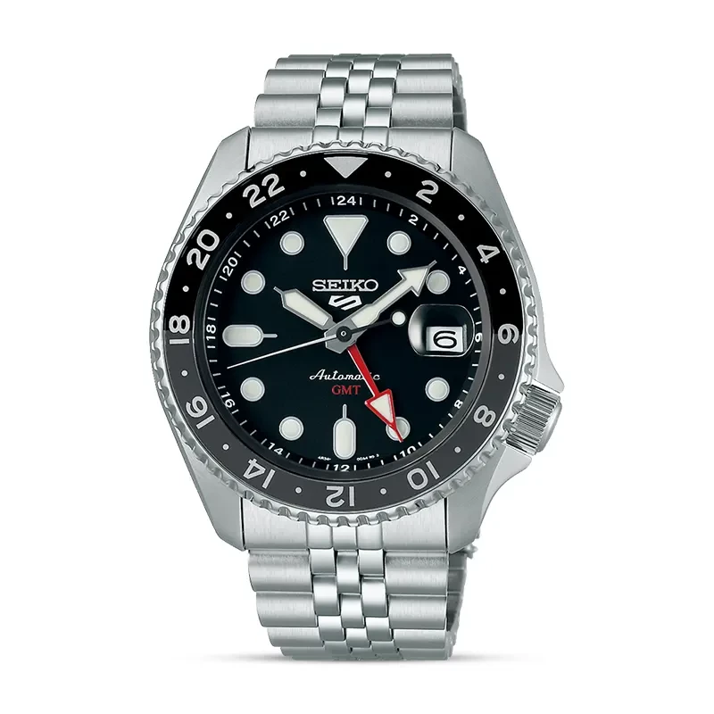 Seiko 5 Sports GMT Black Grape Dial Men’s Watch | SSK001K1