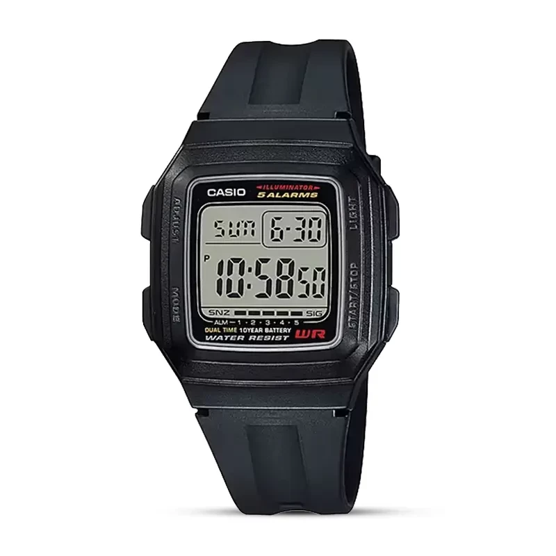 Casio F-201WA-1ADF Digital Grey Dial Men's Watch