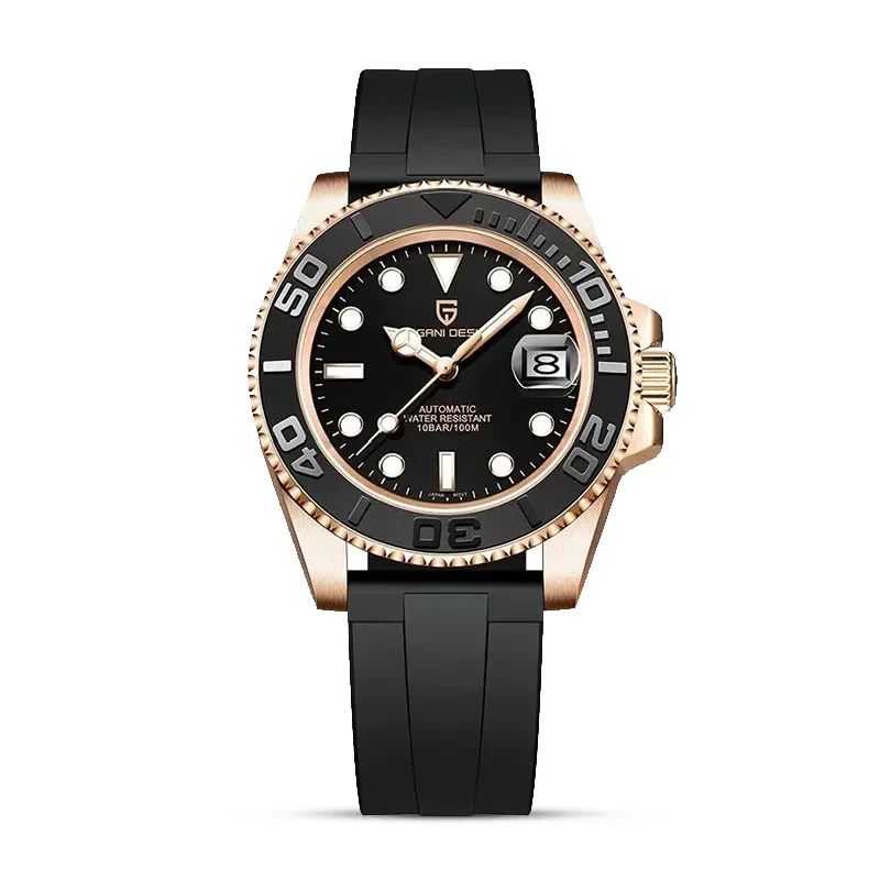 Pagani Design Yachtmaster Automatic  Silicone Strap Men's Watch | PD-1651