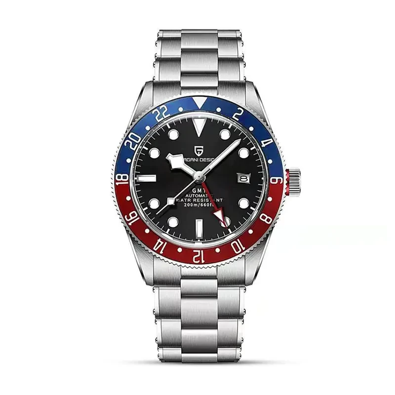 Pagani Design PD-1706 Black Bay GMT Pepsi Automatic Men's Watch