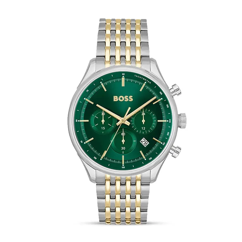 Hugo Boss Gregor Chronograph Green Dial Men's Watch | 1514081