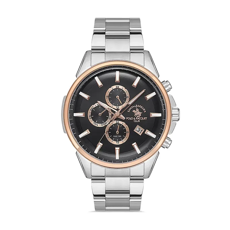Santa Barbara Polo & Racquet Club Black Dial Men's Watch | SB.1.10392-4