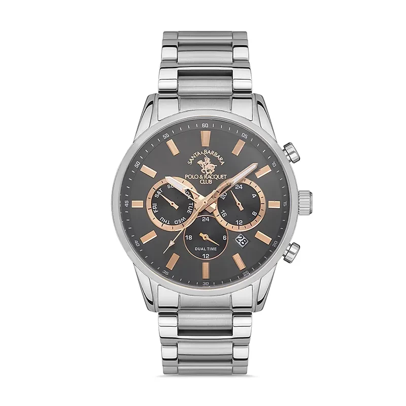 Santa Barbara Polo & Racquet Club Grey Dial Men's Watch | SB.1.10420-3