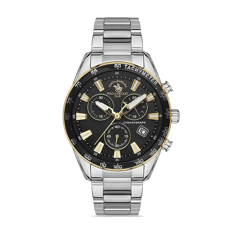 Santa Barbara Polo Racquet Club Black Dial Men s Watch SB.1.10430 5