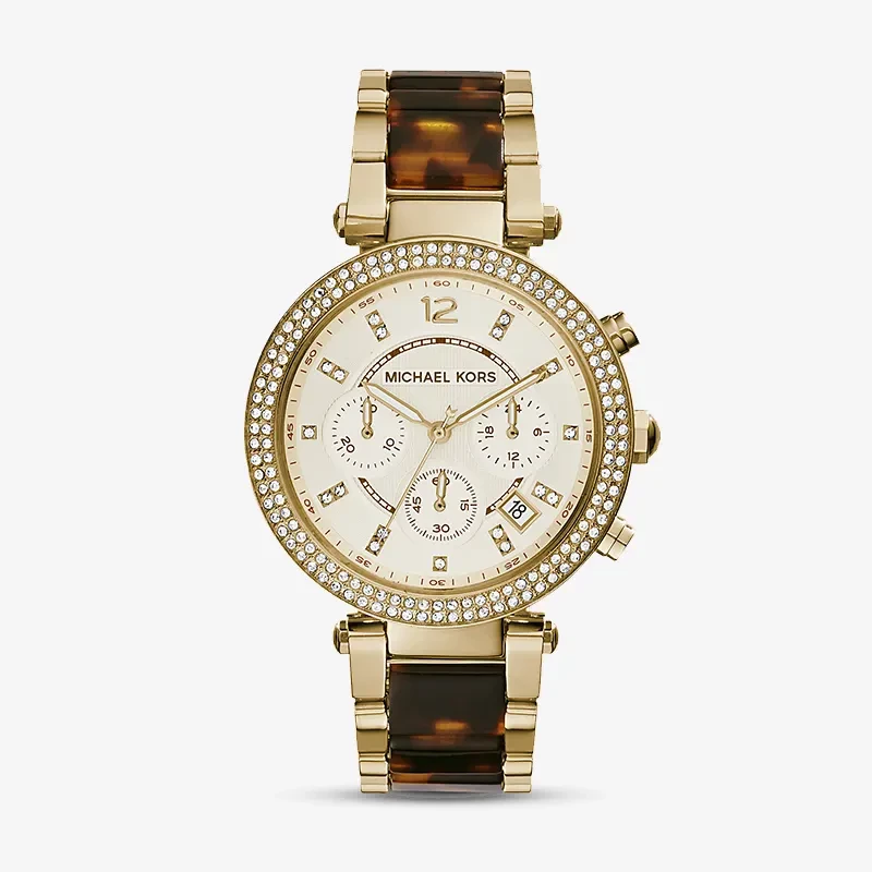 Michael Kors Parker Tortoise Acetate Ladies Watch | MK5688