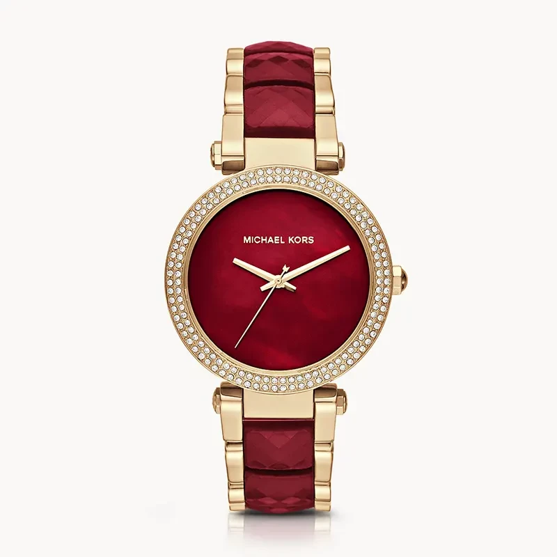 Michael Kors Parker Red Burgundy Dial Ladies Watch | MK6427