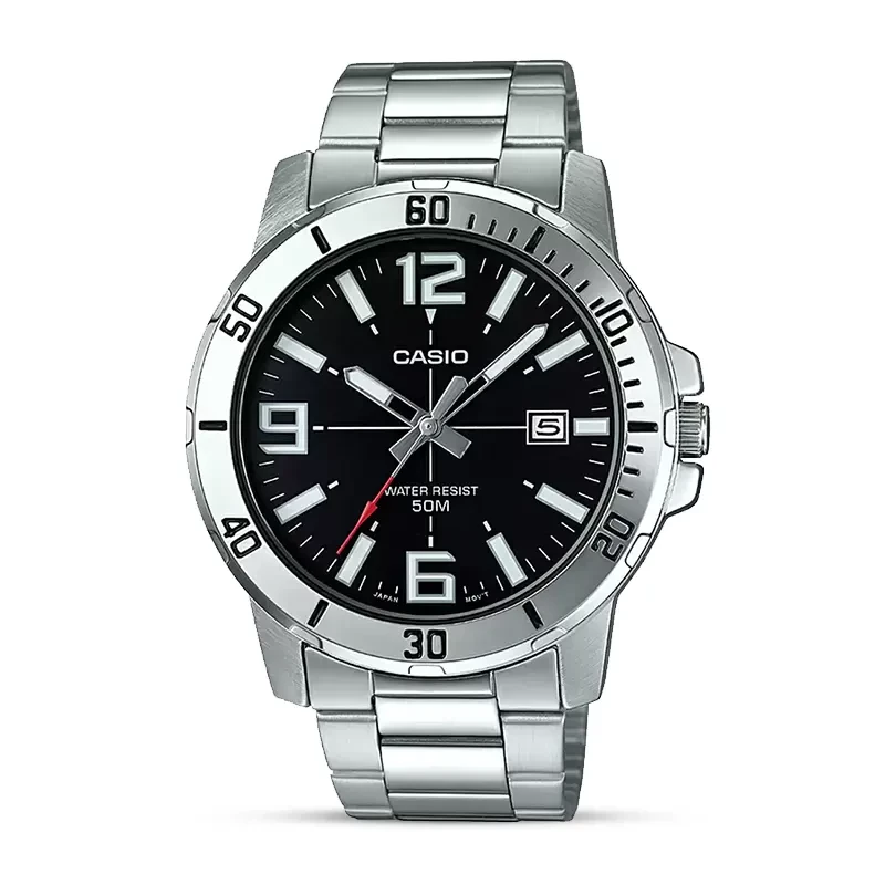 Casio Enticer MTP-VD01D-1BV Black Dial Men's Watch