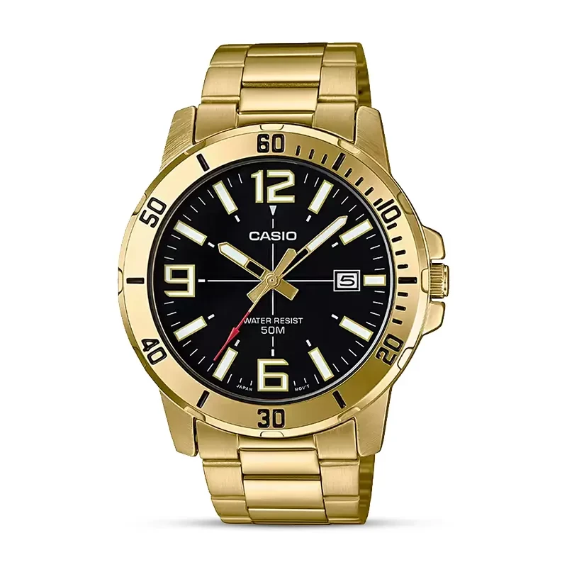 Casio Enticer MTP-VD01G-1BV Black Dial Men's Watch