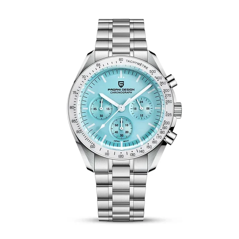 Pagani Design PD-1701 Speedmaster Ice Blue Dial Men's Watch