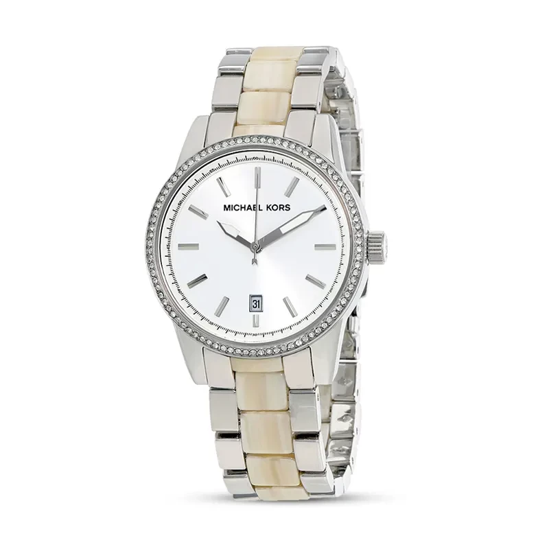 Michael Kors Silver-tone Dial Steel and Acrylic Ladies Watch | MK6371