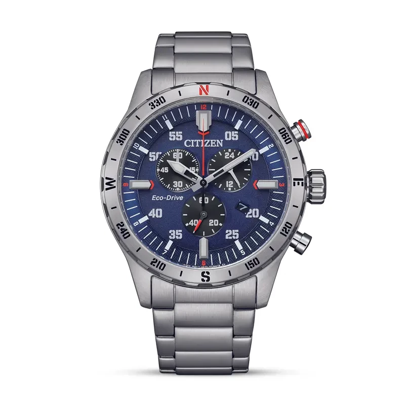 Citizen Eco-Drive Chronograph Blue Dial Men's Watch | AT2520-89L